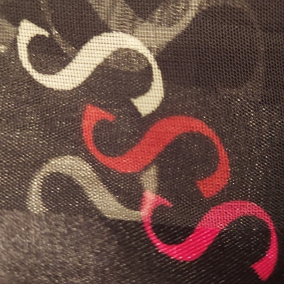 NWOT Womens Serenita Scarf, Med Size, Black, pink,red, white - Picture 4 of 4